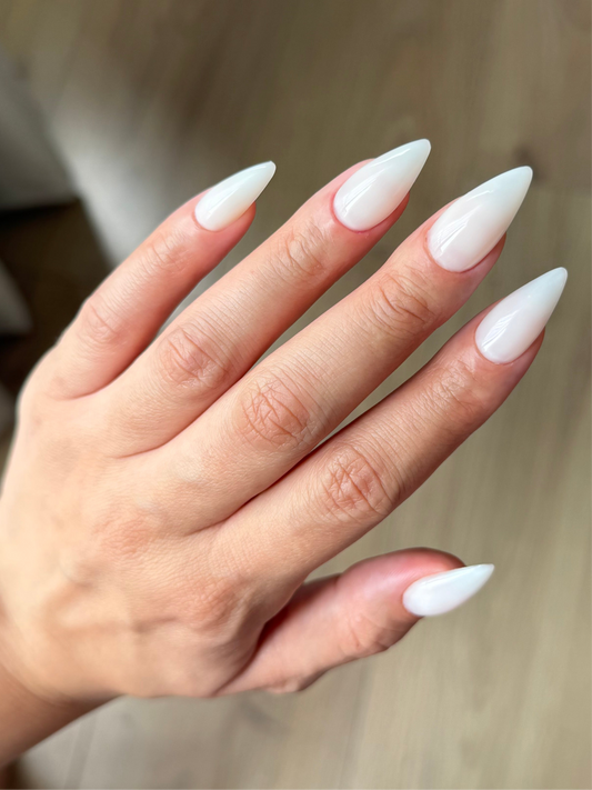 Milky white
